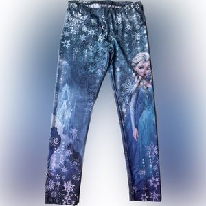 Girls Leggings Disney Frozen Long Leggings Size XL
